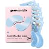 grace & stella Award Winning Under Eye Mask – Early Christmas Gift Ideas, Gifts for Women- Undereye Patches for Dark Circles, Puffiness, Wrinkles (Gold Eye Mask 48 Pairs + Hyaluronic Acid Serum 17ml)(Blue (24 Pairs))