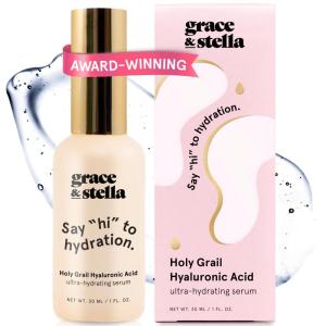 grace & stella Award Winning Hyaluronic Acid Serum (50ml/1.7 fl oz) Hydrating Hyaluronic Acid Serum for Face – Acido Hialuronico for Women – Remove Fine Lines, Wrinkles, Anti Aging – Vegan Skincare(Hyaluronic Acid Serum – 30ml Pump (Travel Size))