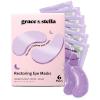 grace & stella Retinol Under Eye Patches for Puffy Eyes and Dark Circles – Restoring Gel Under Eye Masks with Hyaluronic Acid – Vegan Skincare, White Elephant Gifts for Adults (Purple, 48 Pairs)(Purple (6 Pairs))