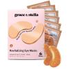 grace & stella Retinol Under Eye Patches for Puffy Eyes and Dark Circles – Restoring Gel Under Eye Masks with Hyaluronic Acid – Vegan Skincare, White Elephant Gifts for Adults (Purple, 48 Pairs)(Bronze (6 Pairs))