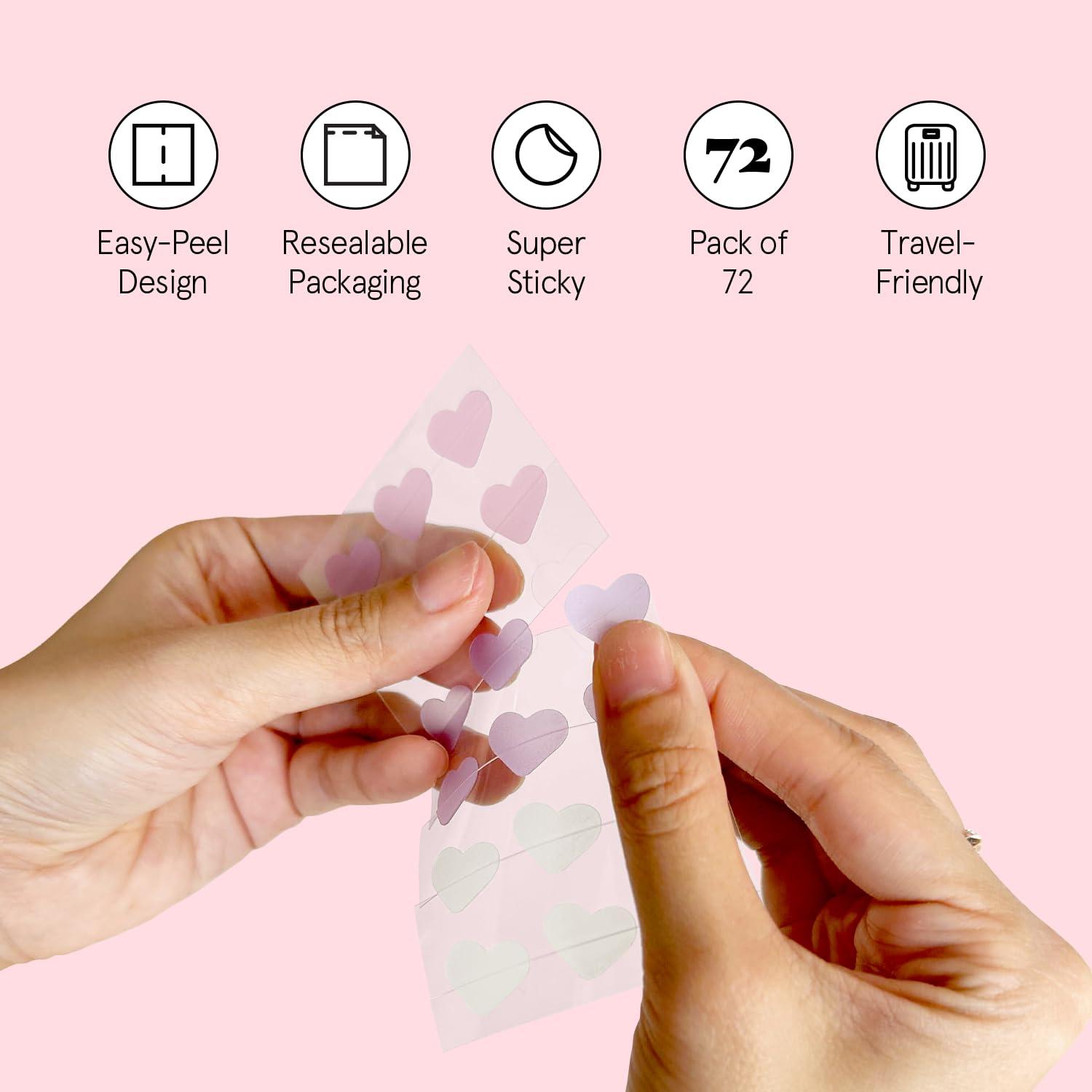 imagegrace ampamp stella Award Winning Pore Strip Pimple Patches for Face Hydrocolloid Acne Patches Absorbs Zits Reduces Redness Cute Patches DermatologistTested Vegan Multishape 72 Count72 Count Pack of 1