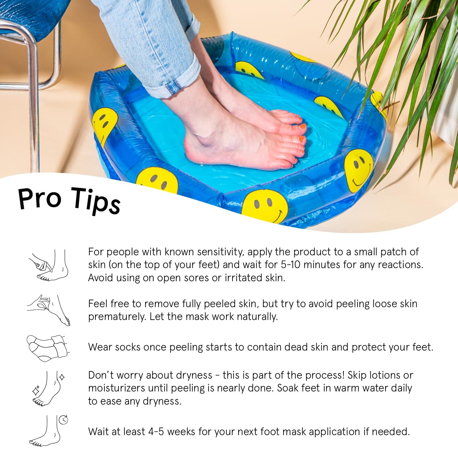 imagegrace ampamp stella AwardWinning Foot Peel Mask Foot Peeling Mask with Aloe Vera Moisturizing Foot Mask for Dry Cracked Feet Foot Exfoliator for Baby Soft Feet 2 Pairs LavenderUnscented with Aloe Vera 4 Pairs