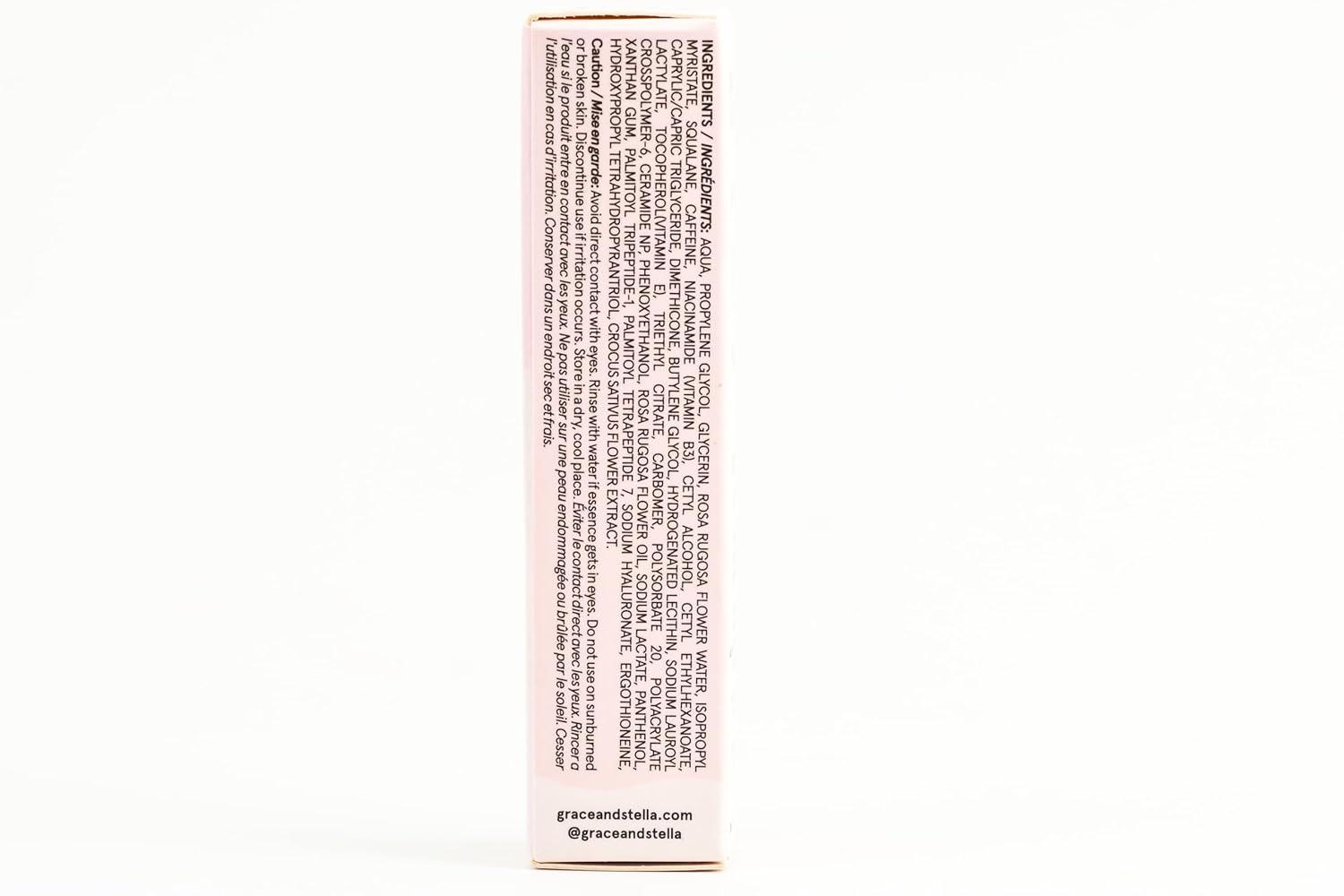 imagegrace ampamp stella Under Eye Brightener Balm Stick Travel Size Toiletries Retinol ampamp Caffeine Eye Cream for Dark Circles Puffiness Wrinkles Restore and Hydrate Vegan Skincare 013oz 35gBrightening Eye Stick 35g 013 oz