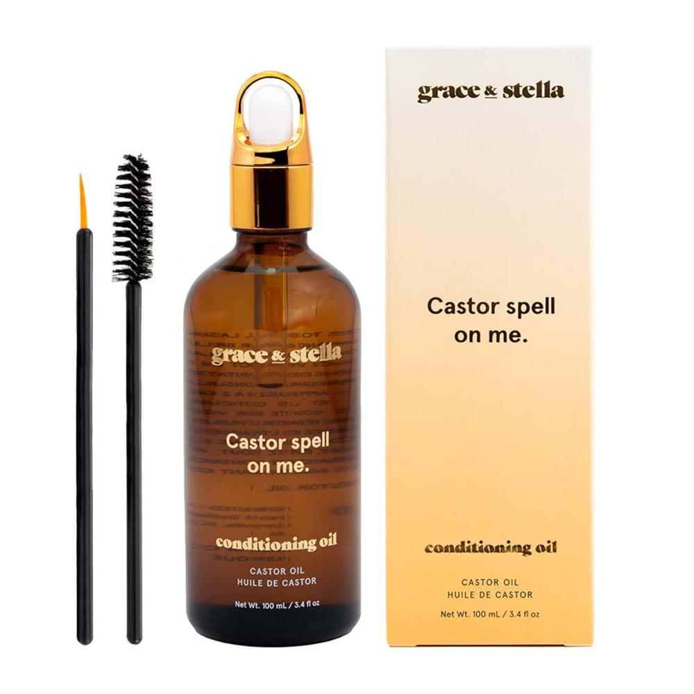 imageGrace ampamp Stella Organic Cold Pressed Castor Oil 4oz For Hair Growth Eyelashes ampamp Eyebrows Vegan Paraben ampamp SulfateFree