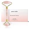 Rose Quartz Face Roller – Face Roller Skin Care – Facial Roller – Stone Roller For Face – Face Massager Roller For Lymphatic Drainage, Puffiness – Quartz Roller For Face by grace and stella
