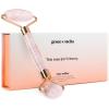 Rose Quartz Face Roller – Face Roller Skin Care – Facial Roller – Stone Roller For Face – Face Massager Roller For Lymphatic Drainage, Puffiness – Quartz Roller For Face by grace and stella