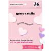 grace & stella Award Winning Pore Strip – Pimple Patches for Face – Hydrocolloid Acne Patches – Absorbs Zits, Reduces Redness – Cute Patches Dermatologist-Tested, Vegan (Multishape, 72 Count)(Pack of 36)