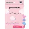 grace & stella Award Winning Pore Strip – Pimple Patches for Face – Hydrocolloid Acne Patches – Absorbs Zits, Reduces Redness – Cute Patches Dermatologist-Tested, Vegan (Multishape, 72 Count)(1 Count (pack of 36))
