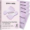grace & stella Award-Winning Foot Peel Mask – Foot Peeling Mask with Aloe Vera – Moisturizing Foot Mask for Dry Cracked Feet – Foot Exfoliator for Baby Soft Feet (2 Pairs, Lavender)(Lavender with Aloe Vera  4 Pairs)