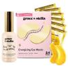 grace & stella Eye Mask Gold 24 Pairs + Hyaluronic Acid Serum Bundle