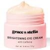 grace & stella Under Eye Cream for Dark Circles – Caffeine Eye Cream Anti Aging for Wrinkles – For Undereyes Brightening, Puffiness, Wrinkles and Bags – Made in USA, Vegan (0.46 oz/13 g)